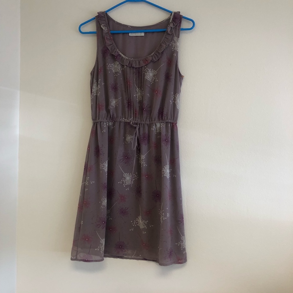Purple floral dress